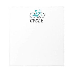 Aqua Fahrrad - Radfahren Notizblock