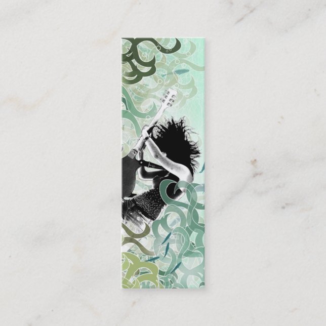 Aqua-Feuer - dünne Karte (Vorderseite)