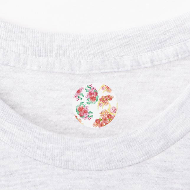 Aqua fleur etiketten (Befestigt)