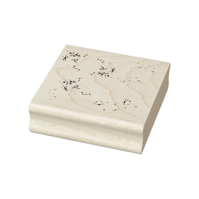 Aqua fleur gummistempel (Stempel)