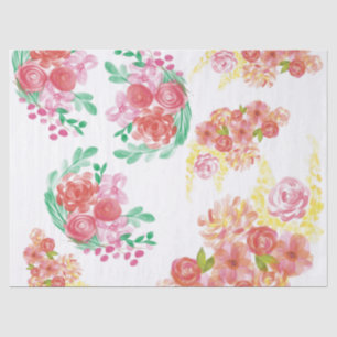 Aqua fleur seidenpapier