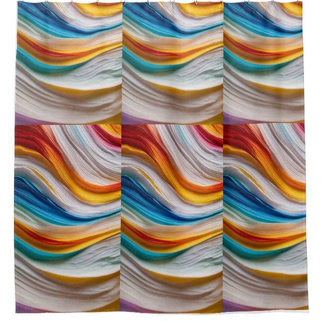 Aqua Flow Duschvorhang (Vorderseite)