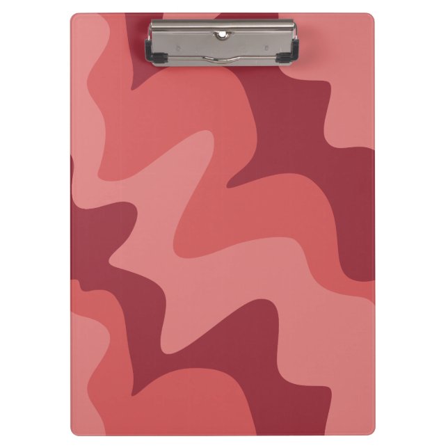 Aqua Focus Rotes Rosa Klemmbrett (Vorderseite)