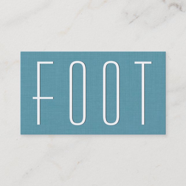 Aqua FOOT REFLEXOLOGY Simple Style V63D Visitenkarte (Vorderseite)