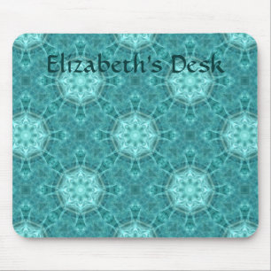 Aqua-Fraktalkaleidoskop Mousepad