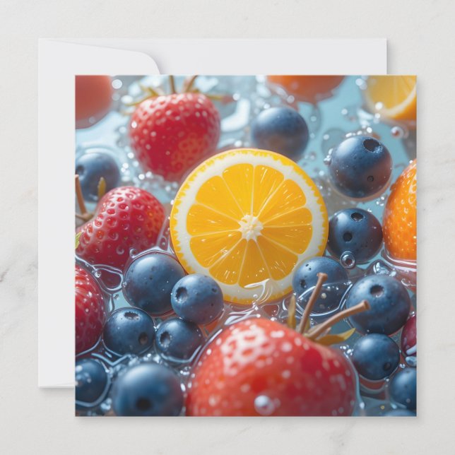 Aqua Frucht-Medley Save The Date (Vorderseite)