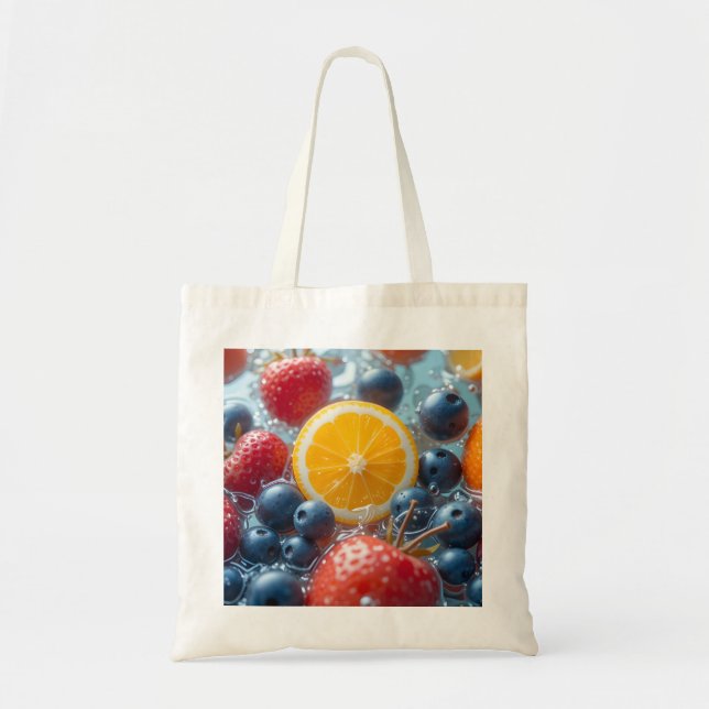 Aqua Frucht-Medley Tragetasche (Vorne)