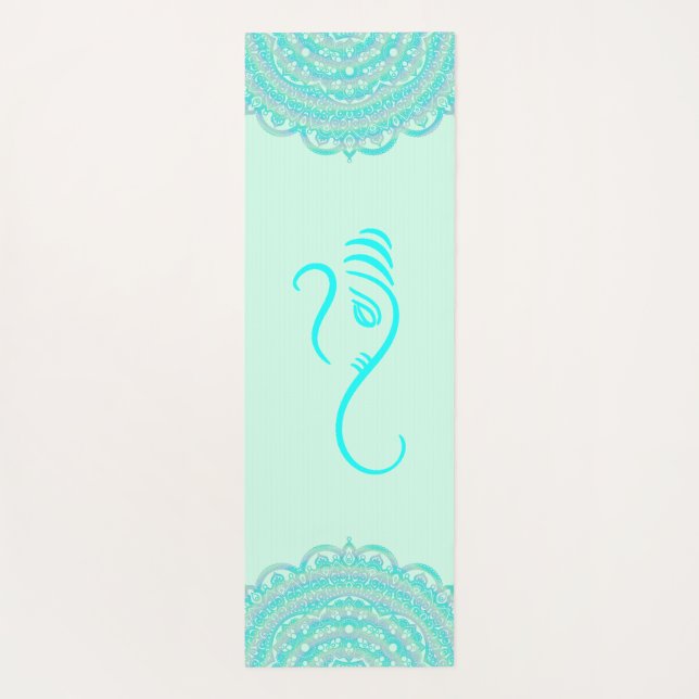 Aqua Ganesha und Mandalase Yogamatte (Rückseite)