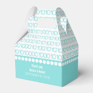 Aqua Geek Chic Code binaire Ballotins