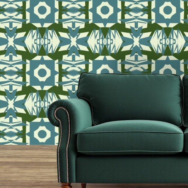 Aqua Geometry Wallpaper Tapete (Von Creator hochgeladen)