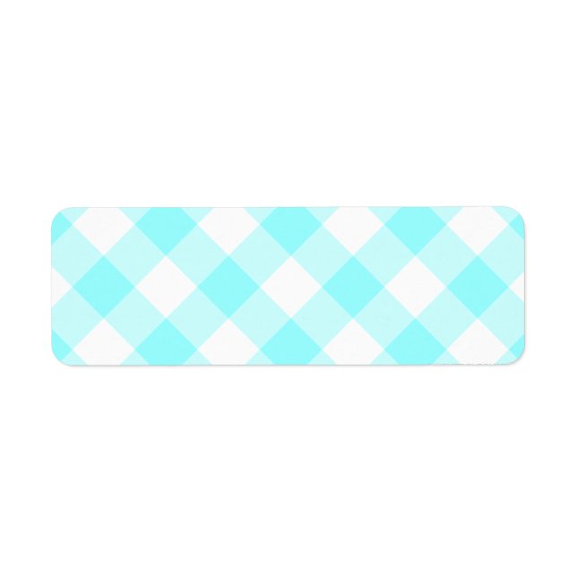 Aqua-Gingham-Muster (Vorne)
