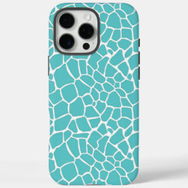 Aqua Giraffe Print Case-Mate iPhone Hülle