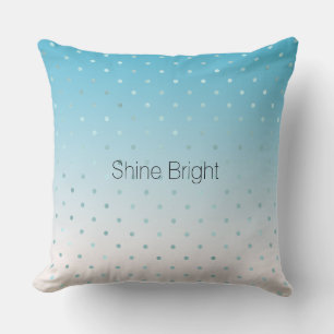 Aqua Glam Dots Ombre  Kissen