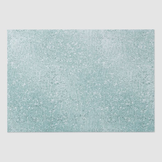 Aqua Glitzy Ombre Seidenpapier (Vorderseite)