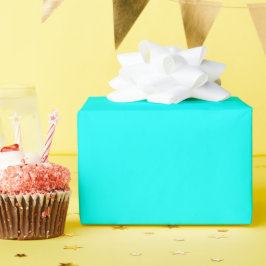 Aqua Glossy Wrapping Paper Geschenkpapier