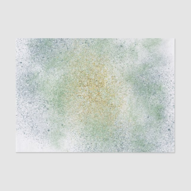 Aqua Gold Blue Dream Seidenpapier (Vorderseite)
