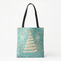 Aqua Gold Funkelnd Weihnachtsbaum