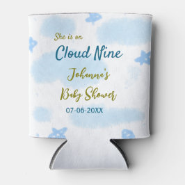 Aqua gold sie ist auf Wolke neun Baby Duschwolken Dosenkühler
