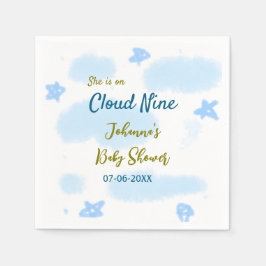 Aqua gold sie ist auf Wolke neun Baby Duschwolken Serviette