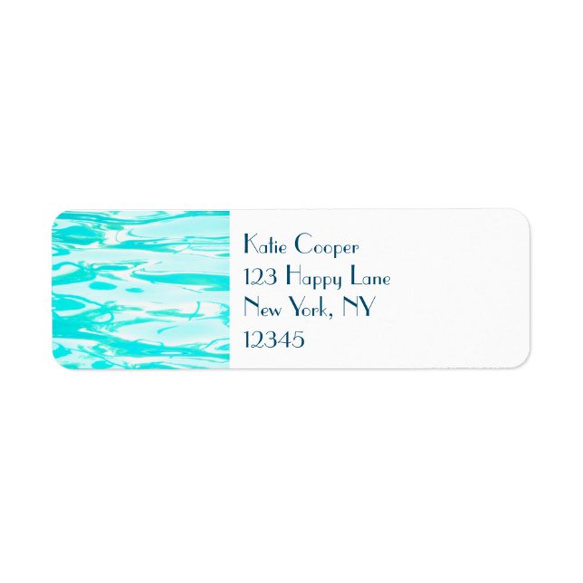 Aqua Green Pool Wasser Abstrakter Hintergrund (Vorne)