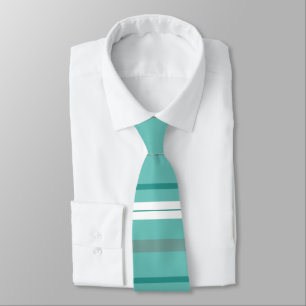 Aqua Green Stripes Krawatte