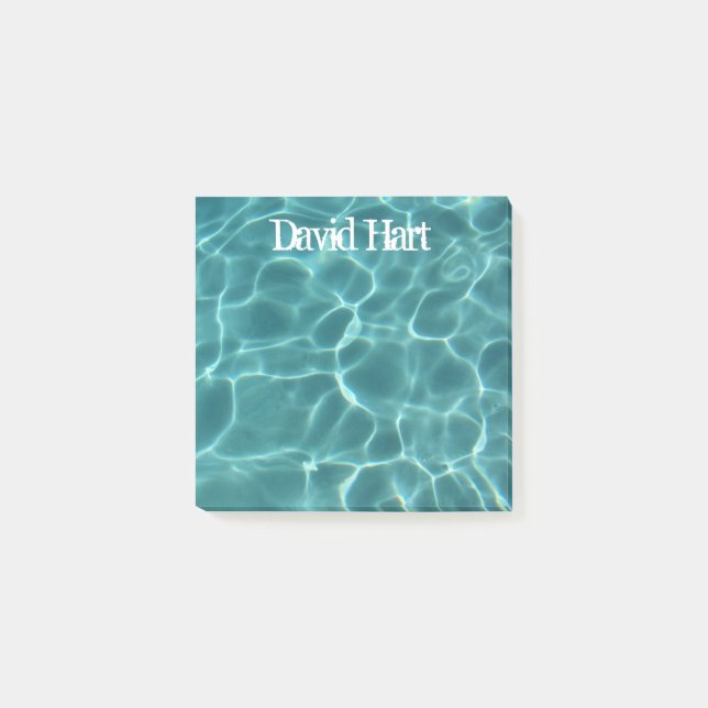 Aqua Green Swimming Pool Post-it Klebezettel (Vorderseite)