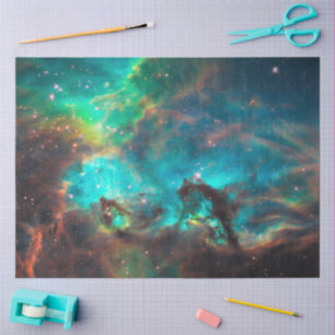 Aqua-Grün-Sternenhaufen NGC 2074 LMC Seidenpapier
