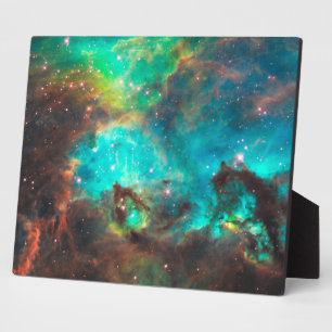 Aqua Grüner Sternenhaufen Celestial 10x8 Fotoplatte