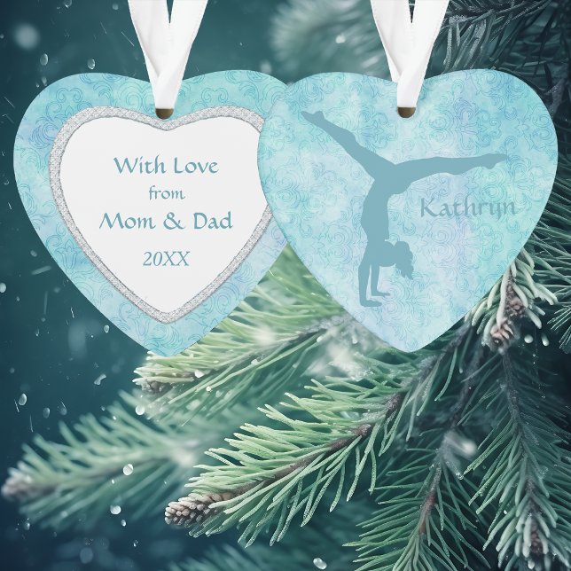 Aqua Gymnast sur Motif Turquoise (Créateur téléchargé)