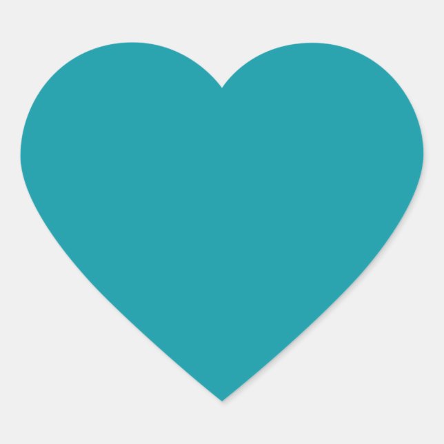 Aqua Heart Sticker (Vorderseite)