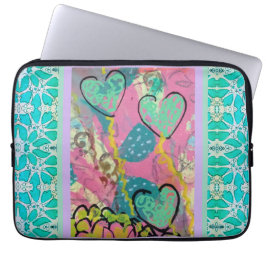 Aqua Hearts Laptopschutzhülle