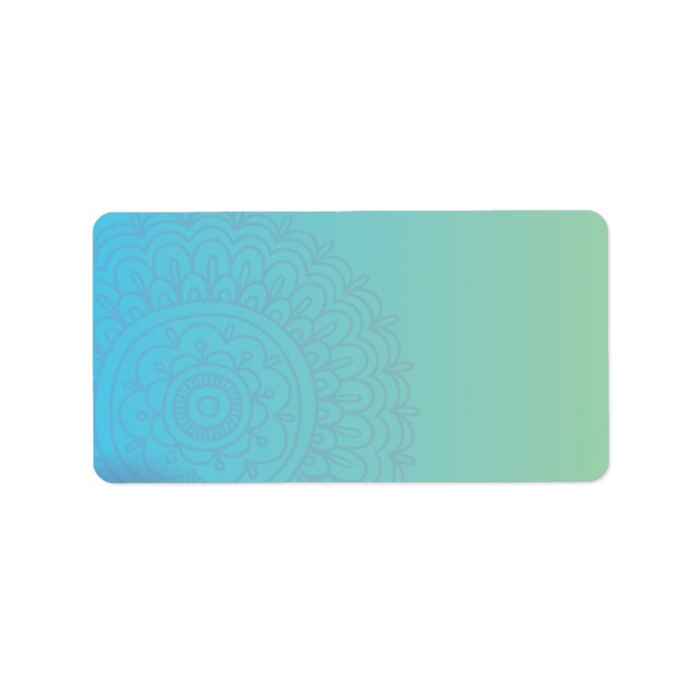 Aqua HEMSA HAND GOD Drucken Sie Ihre eigenen Etike Adressaufkleber (Vorne)