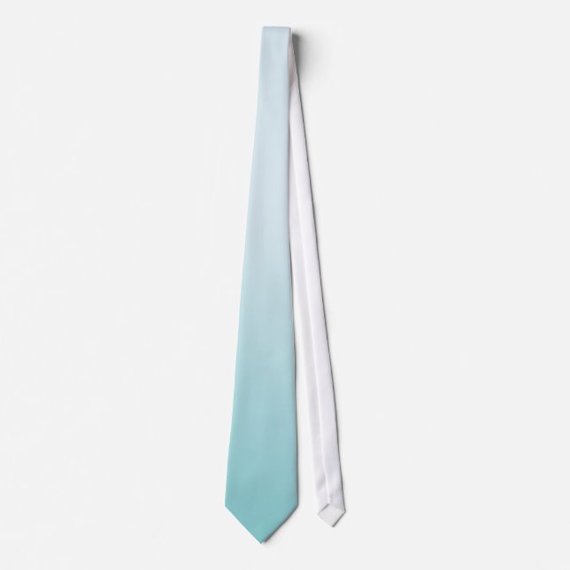 Aqua-Himmel Ombre Krawatte (Vorderseite)