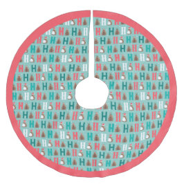 Aqua Ho Ho Ho Armadillo Polyester Weihnachtsbaumdecke