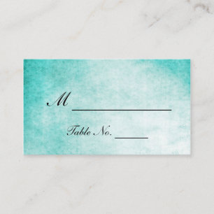 Aqua Hummingbird Mariage d'aquarelle Cartes de pla
