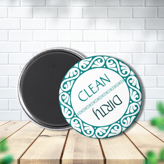 Aqua Infinity Scroll Pattern Magnet (Von Creator hochgeladen)