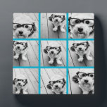 Aqua Instagram FotoCollage mit 9 quadratischen Fot Fotoplatte<br><div class="desc">Benutzen Sie Ihre Fotos ohne Rahmen,  um Ihr eigenes Kunstwerk zu kreieren! Fügen Sie Ihre Lieblingsfotos und Schnappschüsse zu diesem Streifen für einen lustigen Speicherbewahrer hinzu. Ein künstlerischer Weg,  um Ihre besten Foto-Sharing-Bilder anzuzeigen.</div>