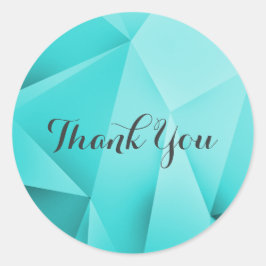 Aqua Jewel Tones Danke an Stickers
