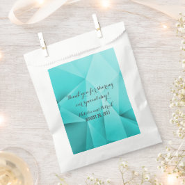 Aqua Jewel Tones Gastgeschenk Hochzeit Bags Geschenktütchen