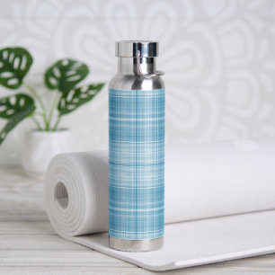 Aqua Kariert Pattern Trinkflasche