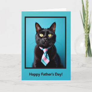 Aqua Katze Vatertagskarte Karte