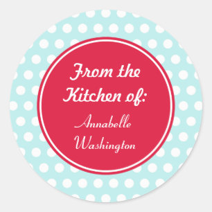 Aqua Kitchen Backgeschenke Tags Stickers