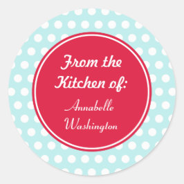 Aqua Kitchen Backgeschenke Tags Stickers