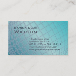 Aqua-Kugel-internationale Frauen-elegante Visitenkarte