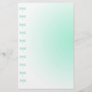 Aqua-Libellen-Schreibpapier Briefpapier