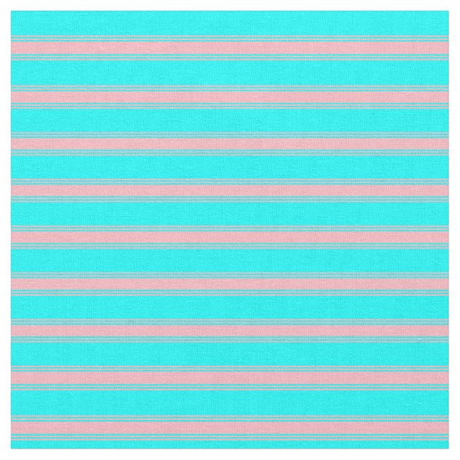 Aqua & Light Pink Farblinke Muster Stoff (Nahaufnahme)