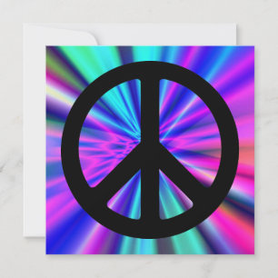 Aqua Light Show mit Peace Sign