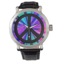 Aqua Light Show mit Peace Sign