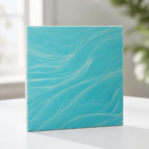 Aqua Line Wellen Modern Minimalist Abstrakt Fliese