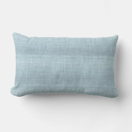 Aqua Linen Texture Lumbar Kissen